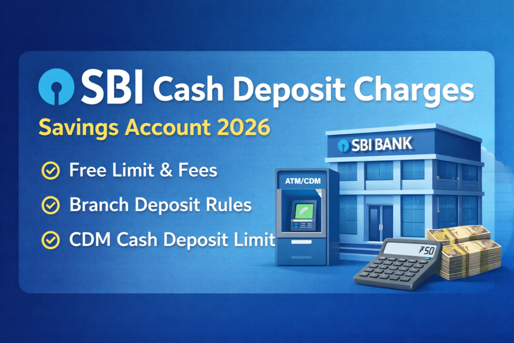 SBI Cash Deposit Charges for Savings Account