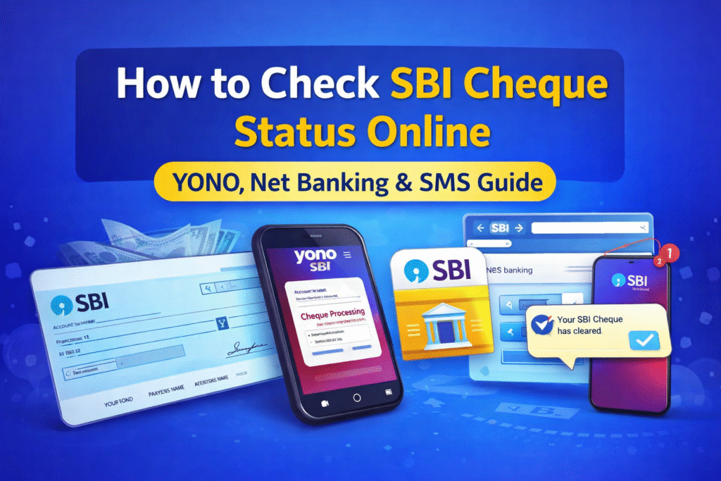 how to check sbi cheque status online