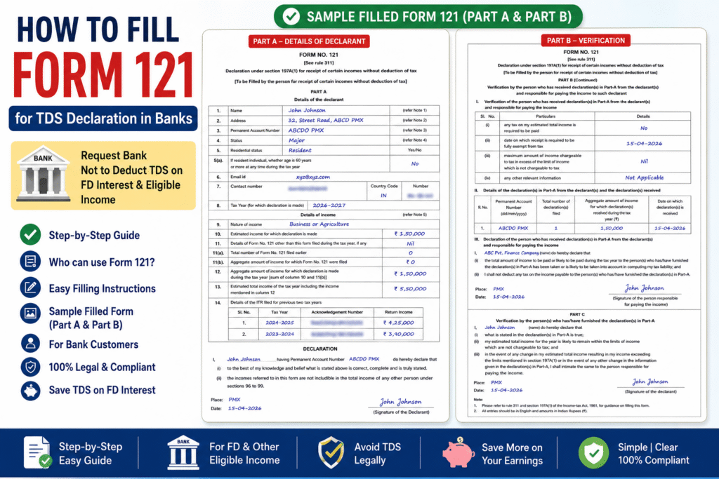 How to fill form 121