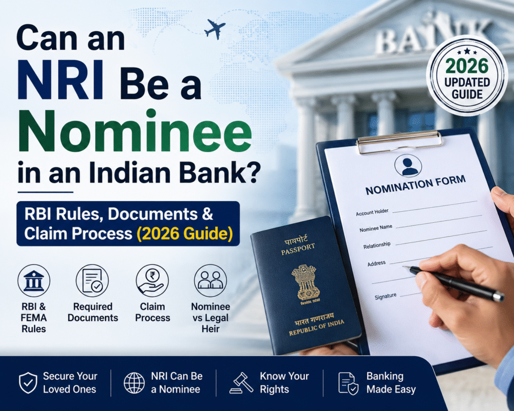 can a NRI be a nominee in indian bank